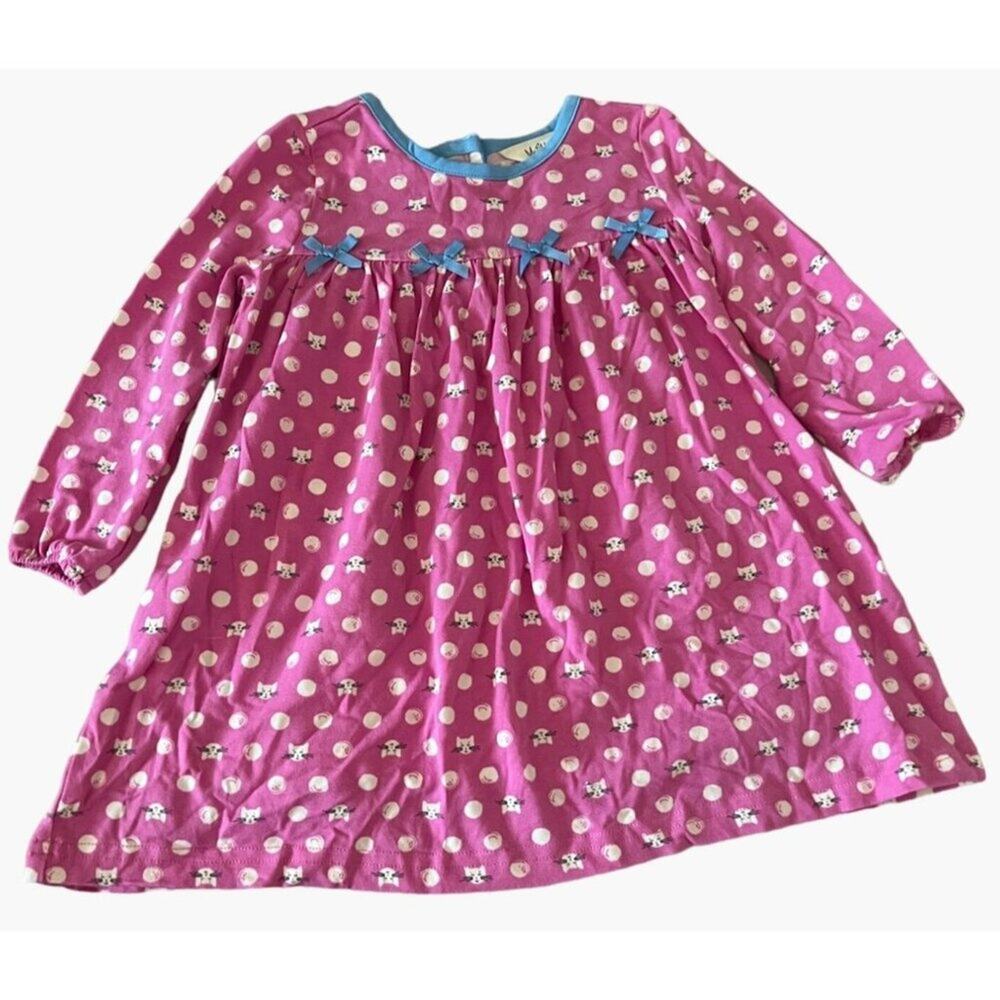 Matilda Jane Joyful Joyful Dress Make Believe Kitty Cats Size 12-18 Months Very